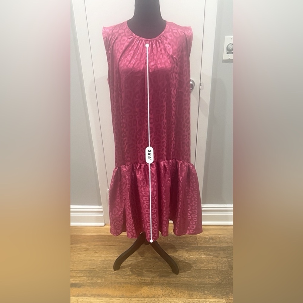 Pink Leopard Maternity Dress - Picture 2 of 7
